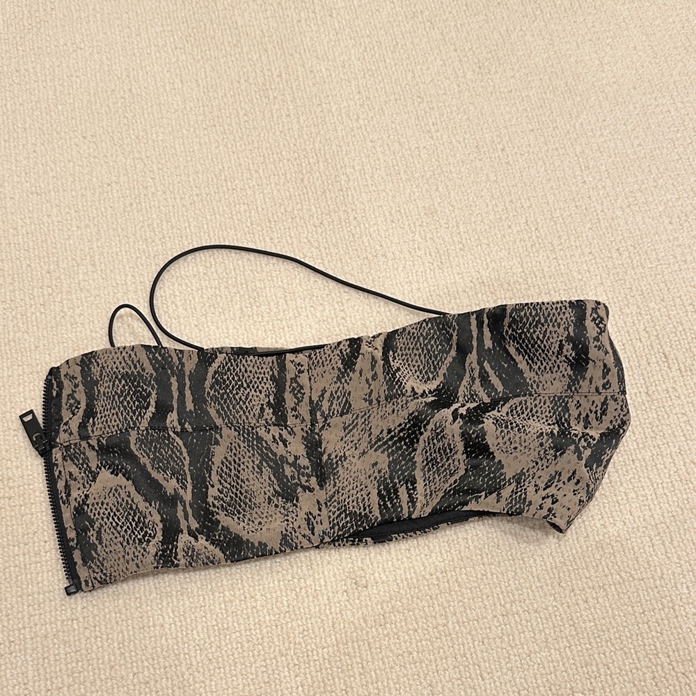 Reptile Print crop top
